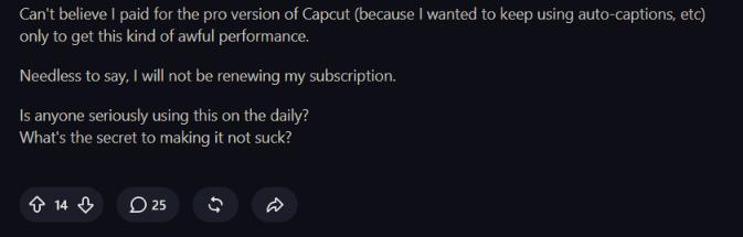 Reddit post