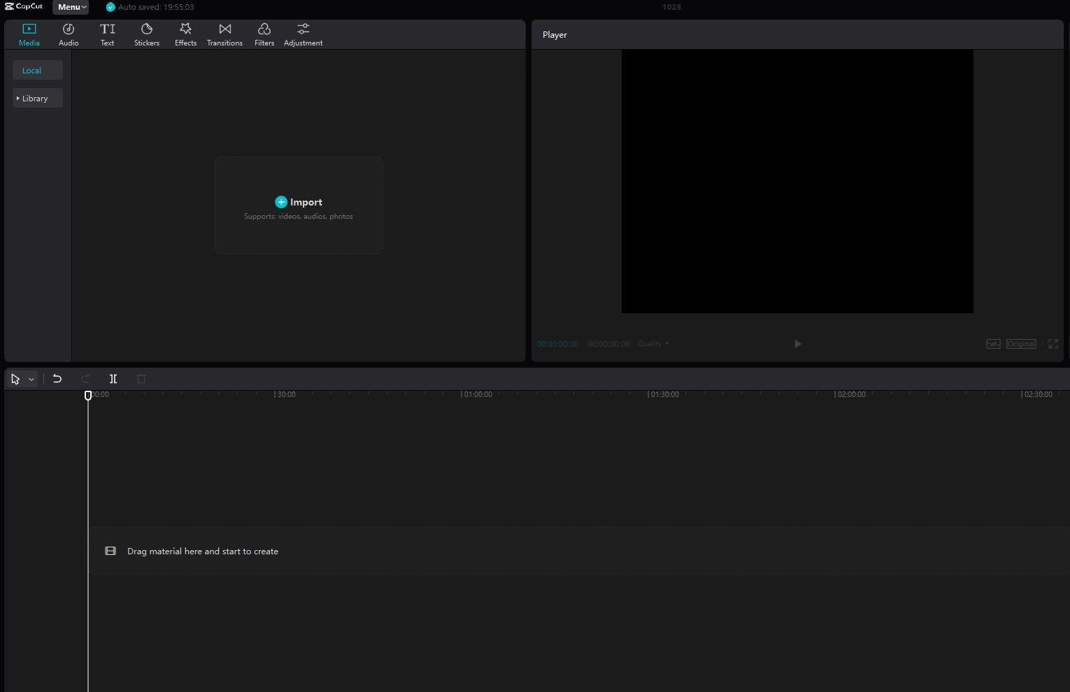 Capcut early version