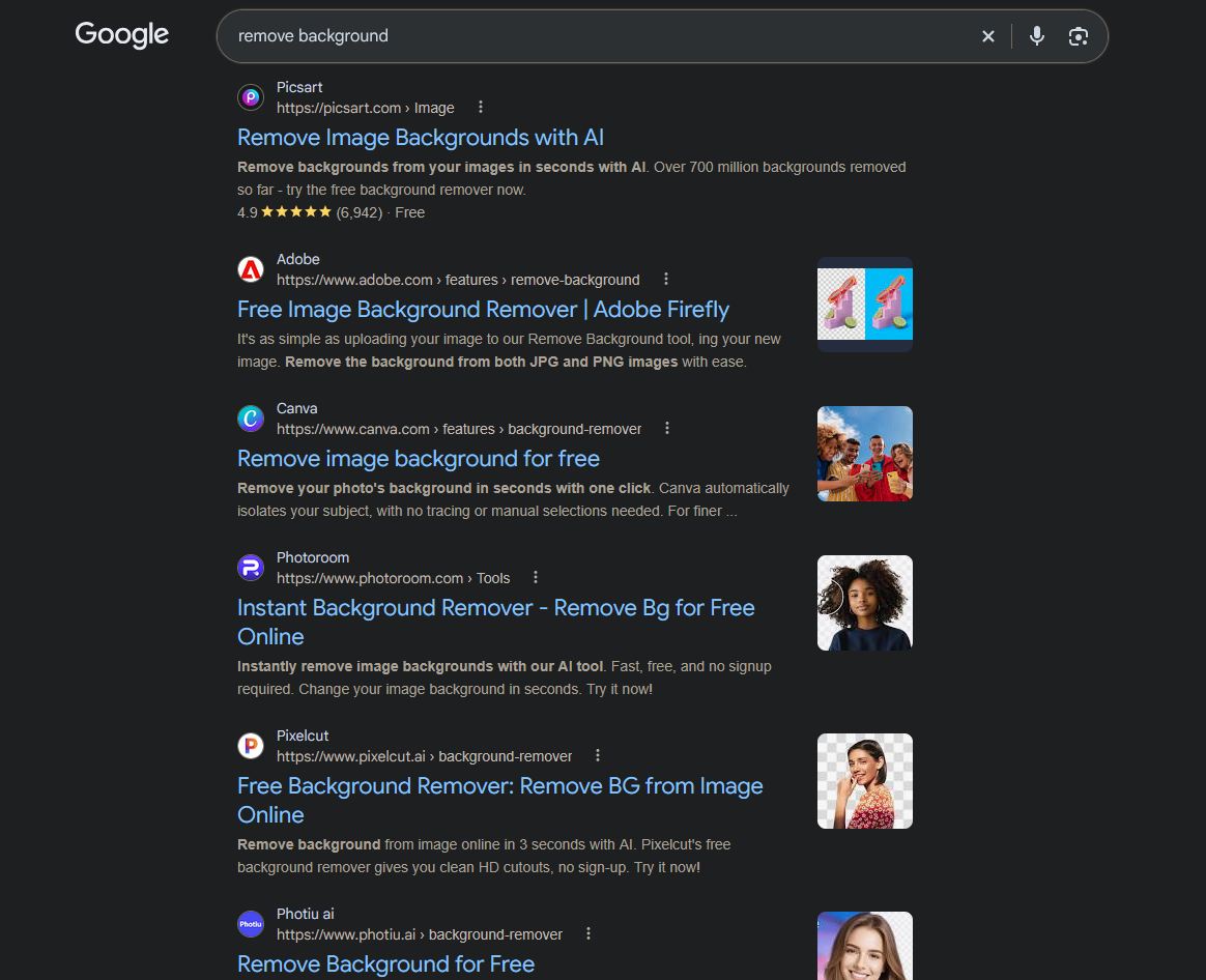Search results for "remove background"